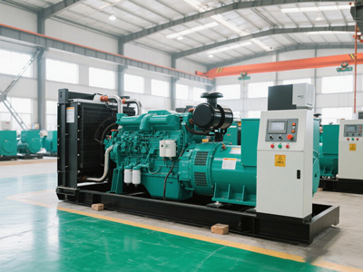 Generator set during final assembly