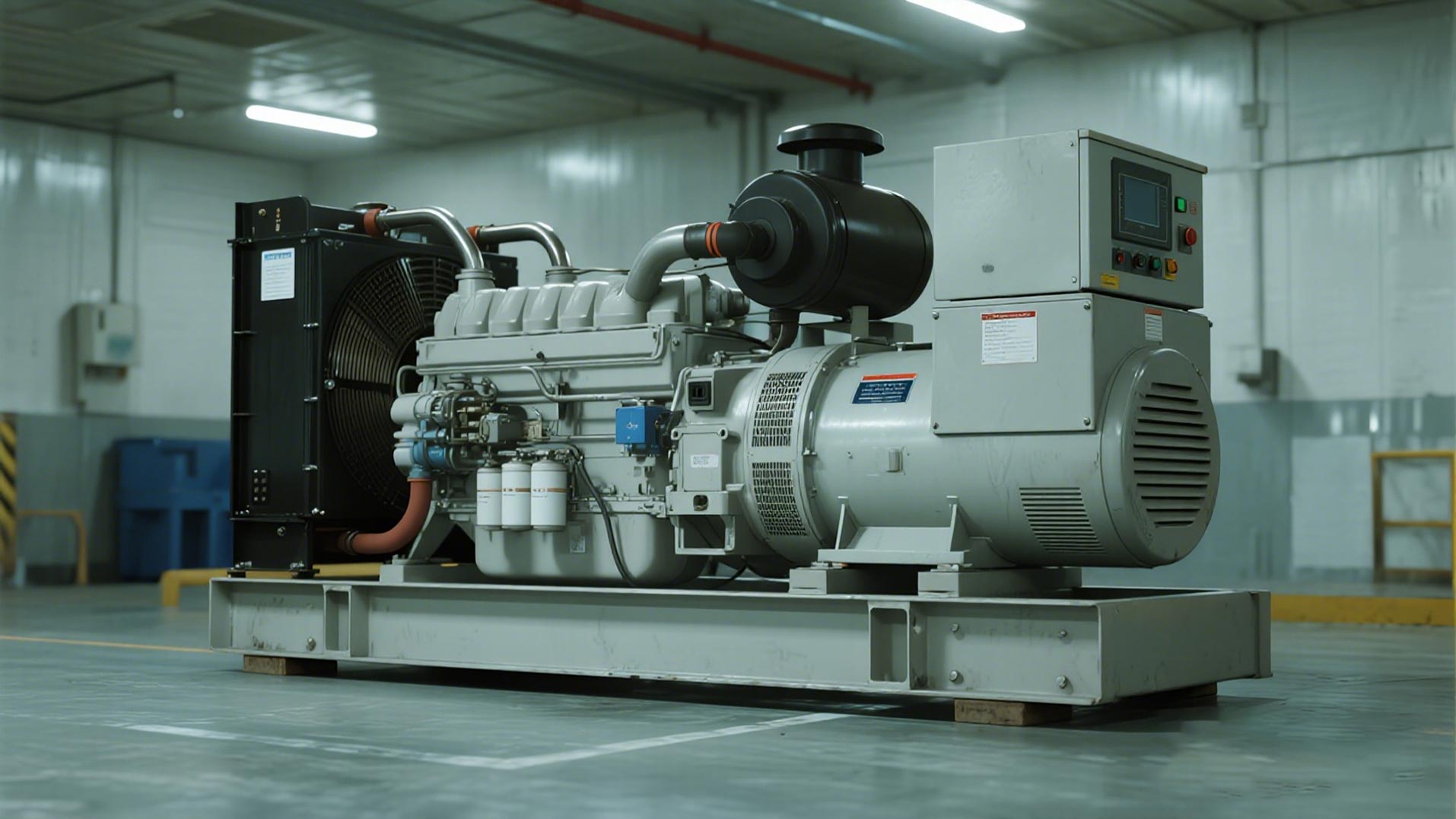 Diesel generator set assembled and tested in the Dapu Power workshop